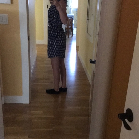 Dark blue and white dress - Picture 3 of 6